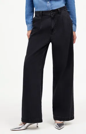 Madewell The Harlow Wide Leg Jean (Airy Denim Edition) Hollenbeck Wash SZ 28 EUC thumbnail 1