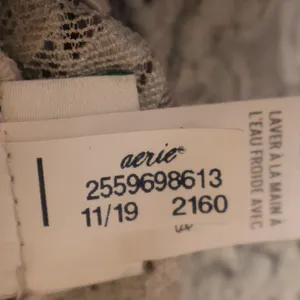 Aerie‎ Eyelash Lace Bralette Womens Size S Gray Racerback Padded T Back Comfort thumbnail 8
