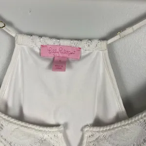 Lilly Pulitzer Dusk Dress Resort White Delray Diamond Lace Size small thumbnail 2