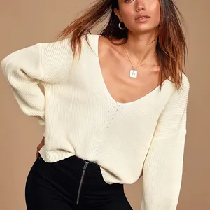 Lulu’s White Knit Sweater thumbnail 1