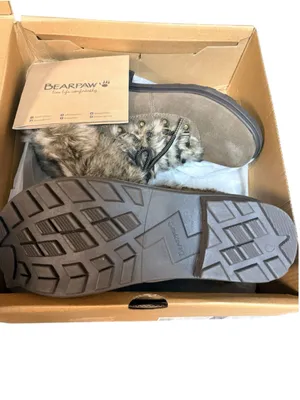 Bearpaw Serenity Winter Suede Faux Fur Boots Women's Size 7 NIB Brown thumbnail 4