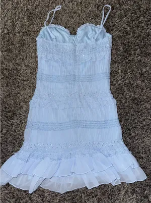Hello Molly Mini Dress Blue thumbnail 5