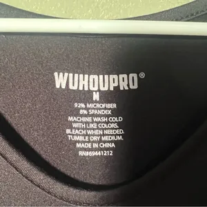 Wuhoupro‎ Women's Size Medium Long Sleeve T-Shirt Fleece Lined Black Microfiber thumbnail 9