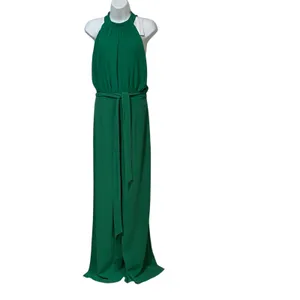 Baltic Born Green Halter Neck Wide Leg Jumpsuit XL DD6195 Emerald Formal Tie thumbnail 2
