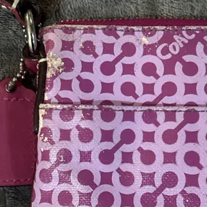 Coach Signature‎ Pink Gramercy Op Art Messenger Crossbody Purse thumbnail 15