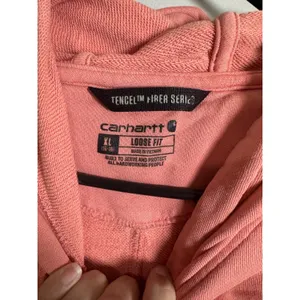 Carhartt Womens French Terry Midweight‎ Hoodie Aged Coral Loose Fit XL Pink thumbnail 5