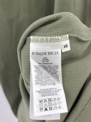 By Malene Birger Lio Ribbed Midi Dress Green Size XS thumbnail 7