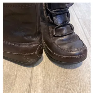 FitFlop Mukluk Leather Shearling Lined Winter Boots Brown Womens‎ 6 thumbnail 12