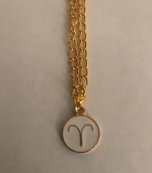 Aries Zodiac Sign Pendant Necklace thumbnail 1