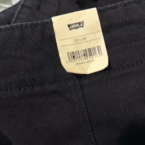 NWT Free People X Levi's ribcage high rise wide leg tailor jeans in black 30X34 thumbnail 6