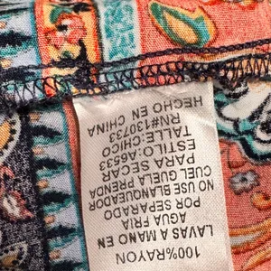 Umgee Floral Maxi Dress Boho V Neck‎ Long Sleeve Print Women Size Small thumbnail 5