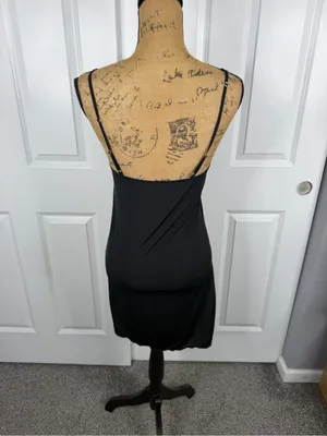 Jockey Black Convertible Strap Slip Dress Nightgown Size S thumbnail 4