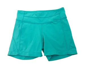 Athleta Blue Teal Compression Athletic Biker Shorts Size Women's Small thumbnail 1