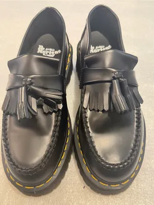 Dr. Martens Black Platform Tassel Loafers NWOT Unisex thumbnail 3