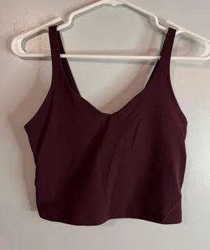 Lululemon Athletica Purple Cropped Tank Top Size 6 thumbnail 1