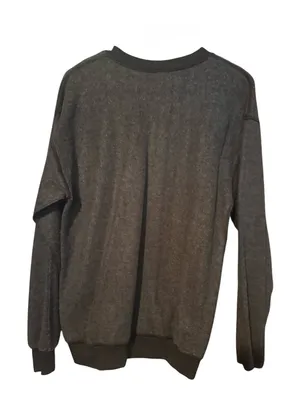 Like New Gray "SPOOKY" Inside-Out Crewneck Sweatshirt – Medium / Large thumbnail 4