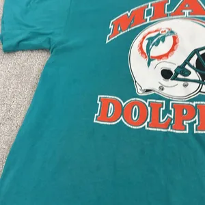 Vintage single stitch Miami Dolphins Tee trench buffalo New York thumbnail 4