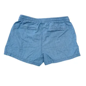 Point Sur Size Small Chambray Cotton Shorts Elastic Waist Drawstring Coastal thumbnail 4
