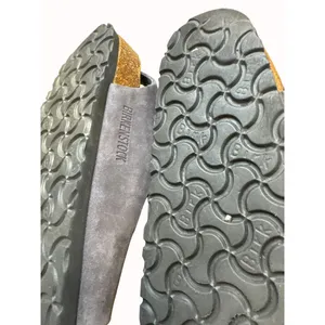 Birkenstock gray women’s leather suede shoe sandal size 5.5 (36) SKU 4298 thumbnail 9