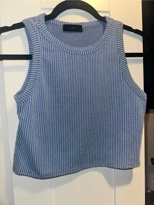 21 Saints Blue Ribbed Crop Skirt Set Size XL thumbnail 3