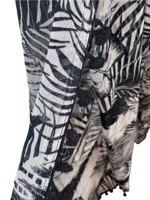 Club Z Wide Leg Beach Pant Sheer Cover Up Resortwear vacation poolside thumbnail 7