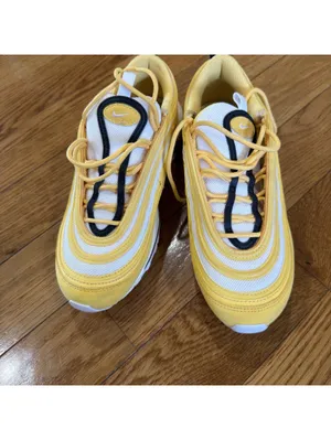 Size US 8 Wmns Nike Air Max 97 Topaz Gold White Taxi Sneakers Trainers 921733 thumbnail 8