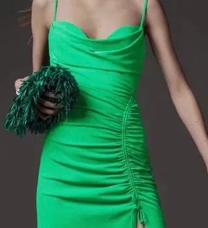 ZARA green maxi dress. Medium thumbnail 2
