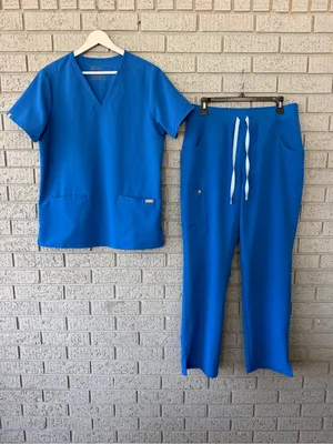 Figs Scrub Set Royal Blue Size Medium Casma Top Kade Cargo Pants thumbnail 2