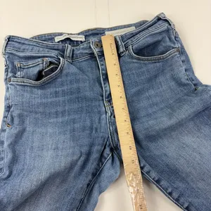 Pilcro High-Rise Denim Legging Jeans Womens 31P Petite Blue Medium Wash Jegging thumbnail 7