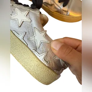 Saint Laurent Court Classic Silver Star Sneakers thumbnail 7