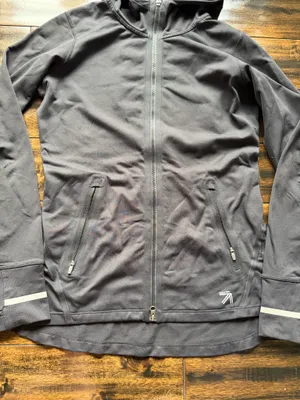 New Balance Black Full Zip Athletic Hoodie thumbnail 4