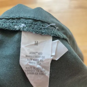 Aerie Lyocell Army Green Pull On Shorts‎ 3.5 Inch Inseam thumbnail 6