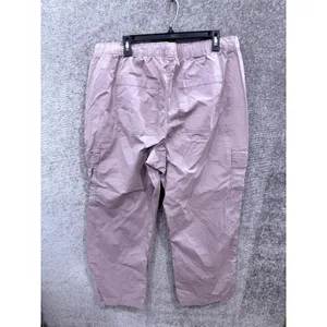 Hollister Womens Pants XXL Lavender Adjustable-Rise Baggy Cargo Wide Leg thumbnail 6