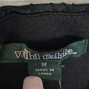 wild fable Black Floral Jacquard Satin Slip Dress with Adjustable Straps NWT thumbnail 9