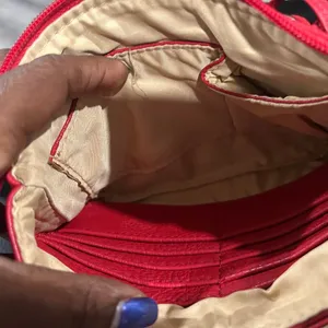 Michael Kors Red Zip Pouch crossbody thumbnail 11