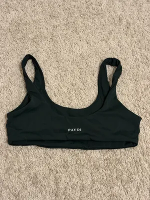 dark green pavoi workout top Size M thumbnail 3