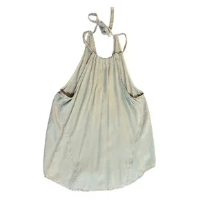 Cloth &‎ Stone Sage Green Halter Tank Top V-Neck Relaxed Fit Large thumbnail 2