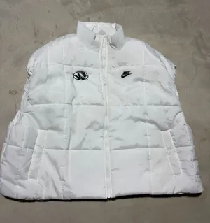 Nike therma-fit White Puffer Vest mizzou logo Missouri XXL thumbnail 1