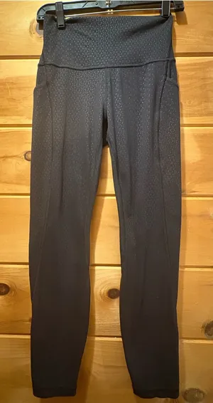 Lululemon Align High-Rise Pant with Pockets 25" in Gradiate Geo Emboss Black thumbnail 1