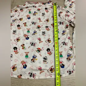 Cuddl Duds Cream Pajama Sets with Playful Design thumbnail 6
