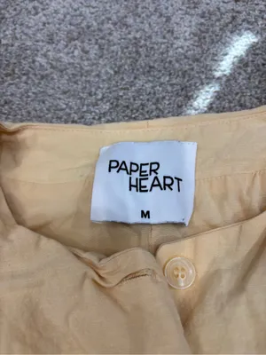 Paper Heart Linen Blend Vest and Skort Set Light Yellow Medium Linen Set thumbnail 15