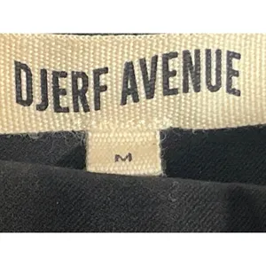 DJERF Avenue Women's Black High Waisted Mini Skater Flare A-Line Skirt Size M thumbnail 3