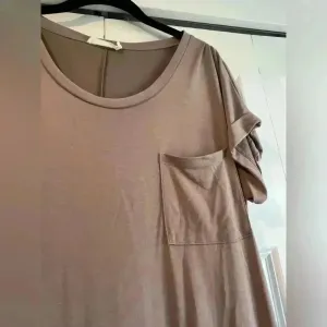 Lush Clothing Casual T-Shirt Maxi Dress with Pocket Taupe‎ Brown B3 thumbnail 3