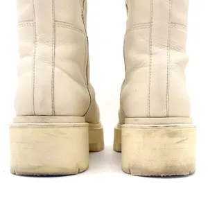 Sam Edelman Larina Boot Ivory Cream Leather Tall Lug Sole Boots Women’s Size 7.5 thumbnail 6