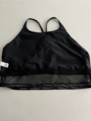 Old Navy Powersoft sports bra XXL zebra print thumbnail 3