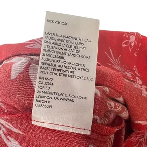 Free People Be The One Jumpsuit Floral‎ Print Button Wide Leg Red Size 4 thumbnail 14