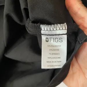 FIGS Black Catarina Scrub Top Uniform Nurse Doctor Medical Women's size XXL thumbnail 6