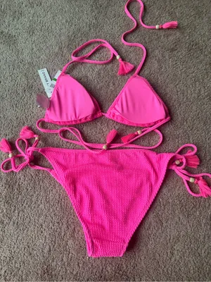 Lucky Brand Pink Bikini Large NWT thumbnail 2
