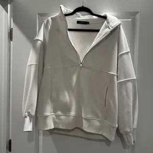 White Amazon Quarter-Zip Sweatshirt thumbnail 1