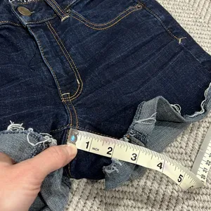 American Eagle Outfitters Women's Dark Blue Denim Shorts thumbnail 6